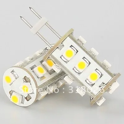 Двухштырьковые широкие вольт для лодок автомобилей лампочек 1 шт./лот 15 шт. G4 3528SMD