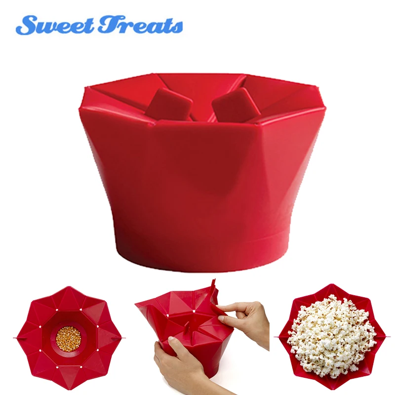 Силиконовые складные коробки для конфет и попкорна Sweettreats пакеты на день