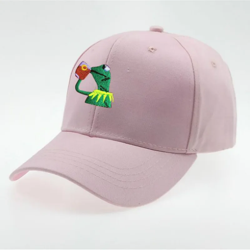Бейсболка с вышивкой в виде чайной лягушки кепка для женщин Kermit Beer Dad Кепка стиле