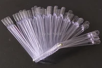 50pcs transparent false nail art tips stick display practice fan board clear nail showing shelf