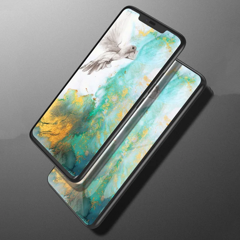 YISHANGOU Мрамор Стекло задняя крышка чехол для samsung S10e S10 плюс M10 M20 S8 S9 A9 A7 A6S A8S A9S J4 J6 Prime мягкий чехол-бампер