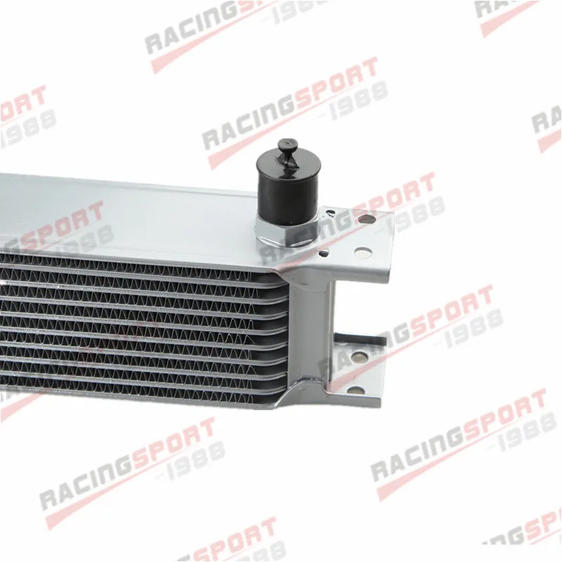 

Universal 10 Row -10AN AN10 AN 10 Engine Transmission Oil Cooler Silver