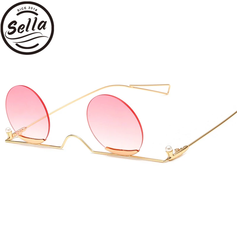 Sella 2019 Новое поступление уникальные небольшие круглые солнцезащитные очки без