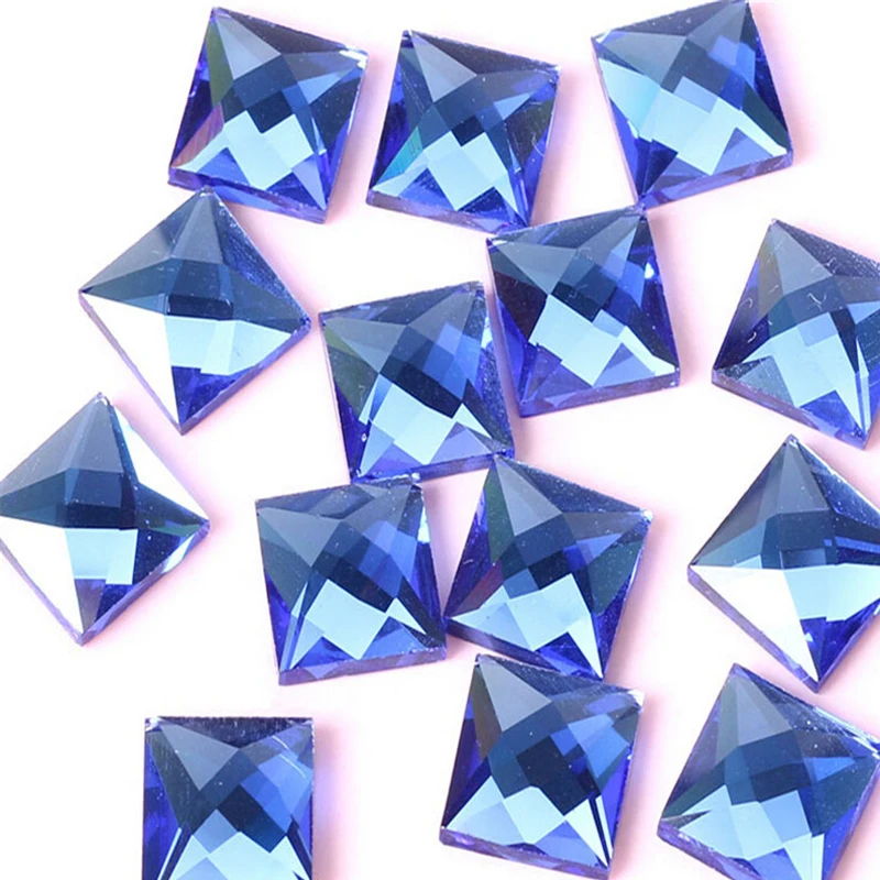 Квадратные Стразы 6 мм с плоским основанием стразы швейные бусины для свадебного
