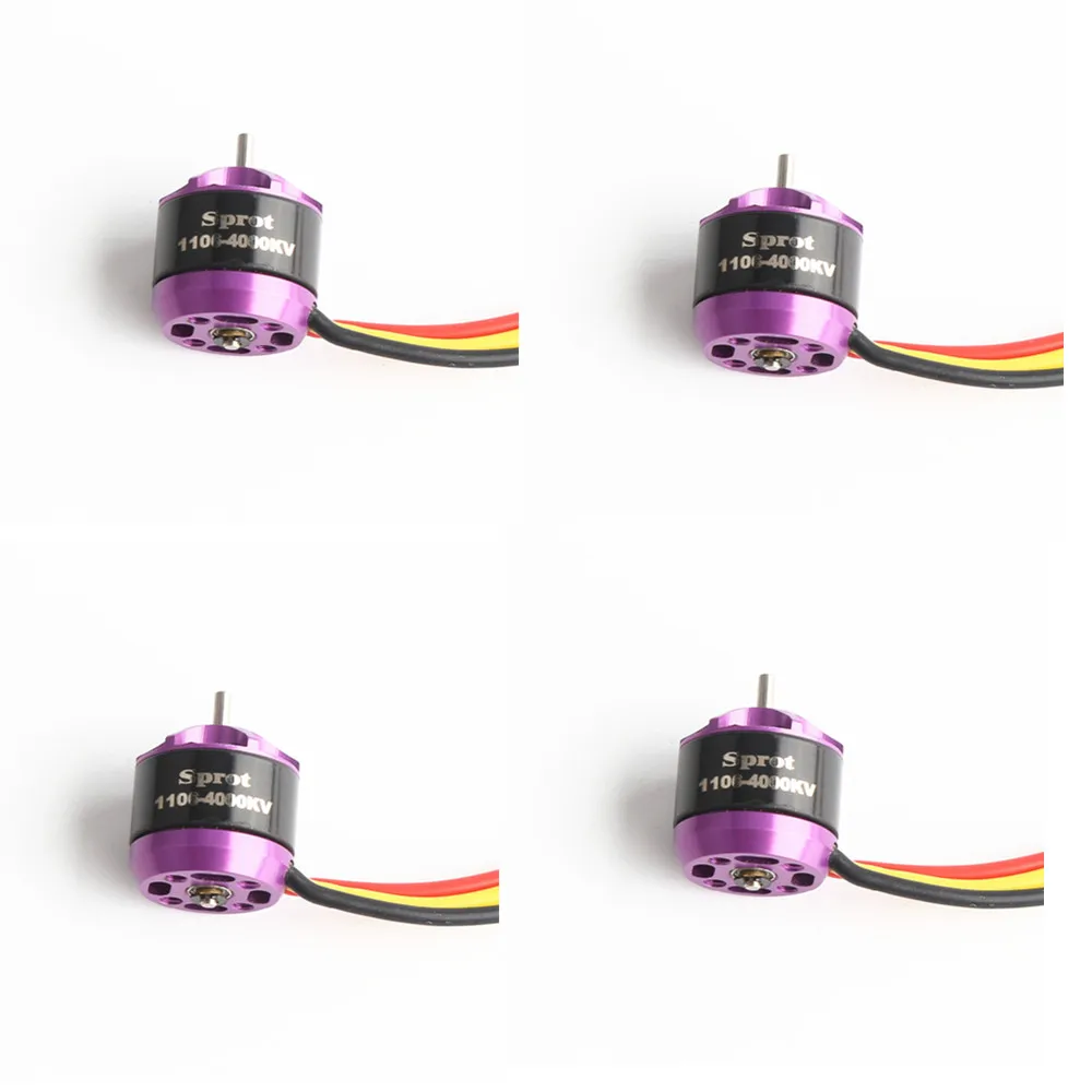 4 шт. RC1106 4000KV бесщеточный микро двигатель для мини мультиротора 100 150 мм|Детали и