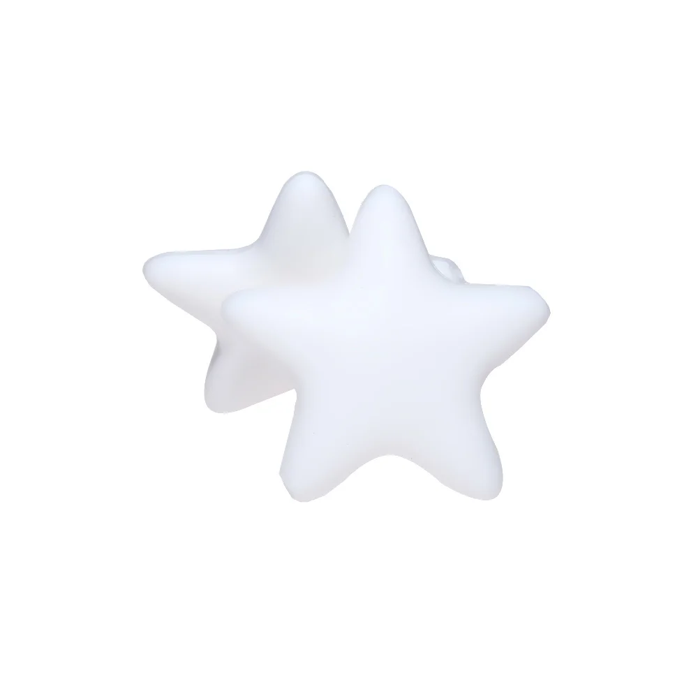 Happyfriends 10 штук звезда силиконовый бисер ребенок прорезывание зубов свободные