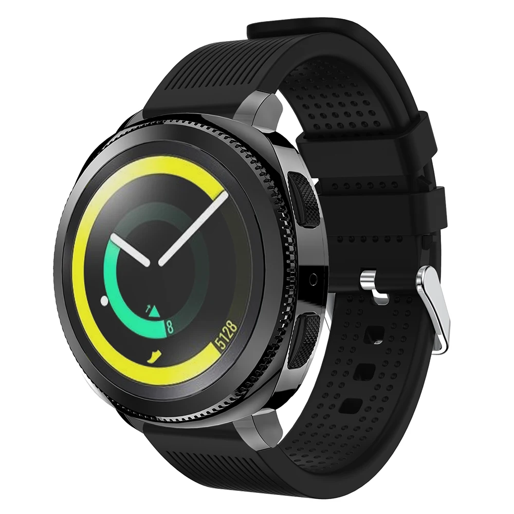 Ремешок силиконовый для наручных часов спортивный браслет Samsung Gear S2/Samsung Sport 6