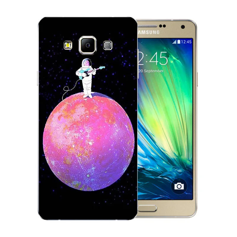 Чехол для телефона Samsung Galaxy A7 2015 силиконовый космический мир Рисунок 5 дюймов A700F