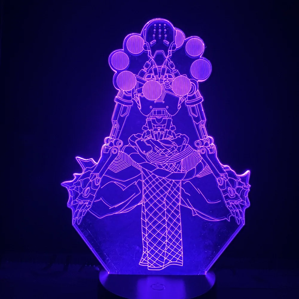 Игра Overwatch Zenyatta 3D светильник визуальный Настольная лампа для Спальня декоративные светильники 7 цветов изменить светодиодный ночной Светильник для дома украшения