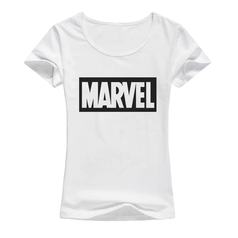 Брендовая футболка Marvel женские топы футболки наивысшего качества эластичная