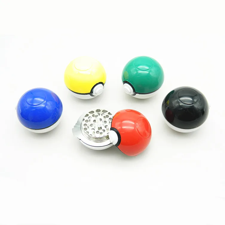 5 шт./лот 3 слоя Pokeball курительная дробилка Poke Mon Ball цветов цинковый сплав пряный