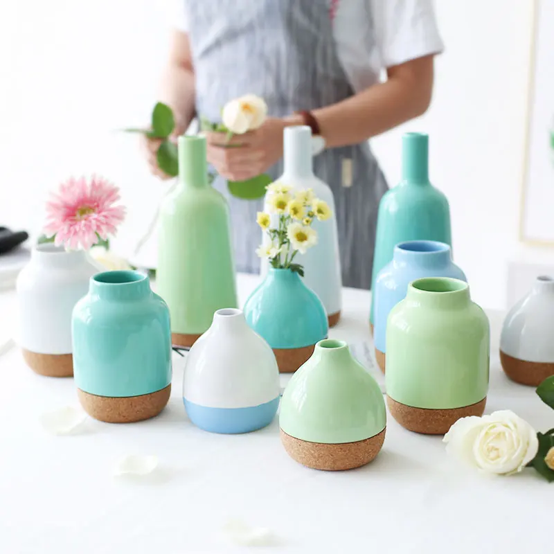 1 шт. декоративные керамические вазы в современном стиле|vase home|ceramic vase whiteceramic |