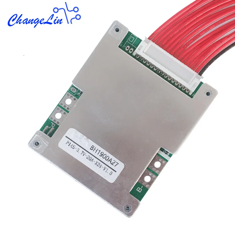 EBike 14 S 52 V 20A Li Ion lipo 18650 BMS PCM литиевая батарея Защитная плата зарядка разряд общий