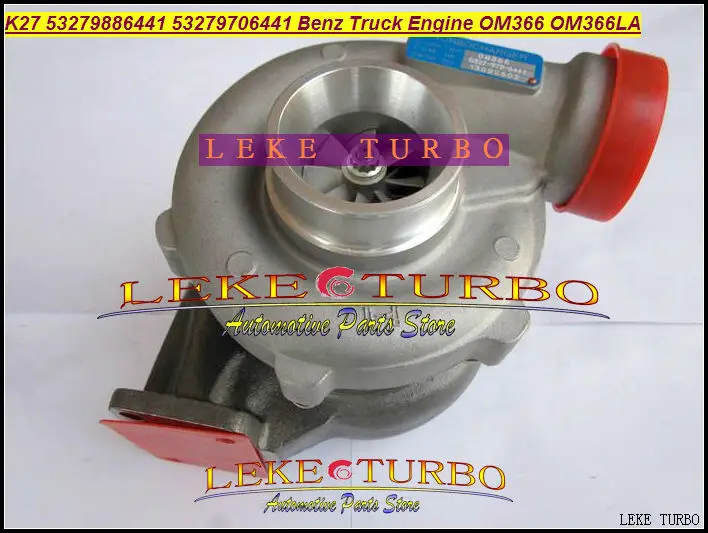 Турбокомпрессор K27 53279886441 53279706441 3580226 465366 для Mercedes Benz Truck 1117 1520 Unimog 1700 OM366 OM366LA