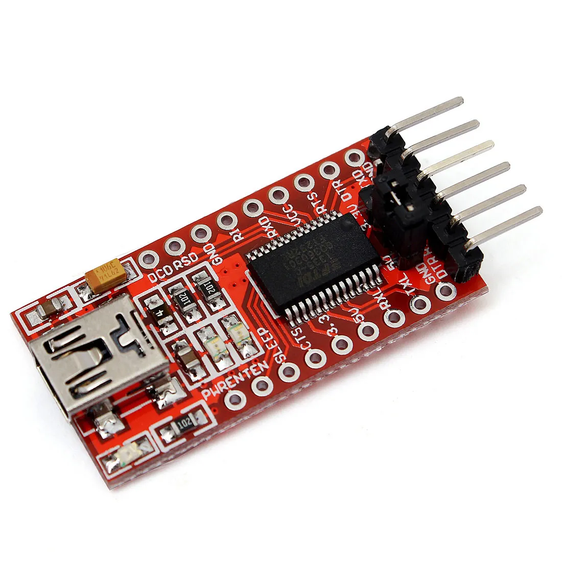 CLAITE оптовая продажа для Arduino FTDI USB к TTL последовательный конвертер адаптер модуль 3