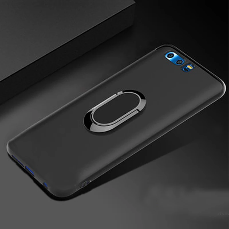 Силиконовый чехол с магнитным кронштейном для Huawei Honor 9 откидная подставка