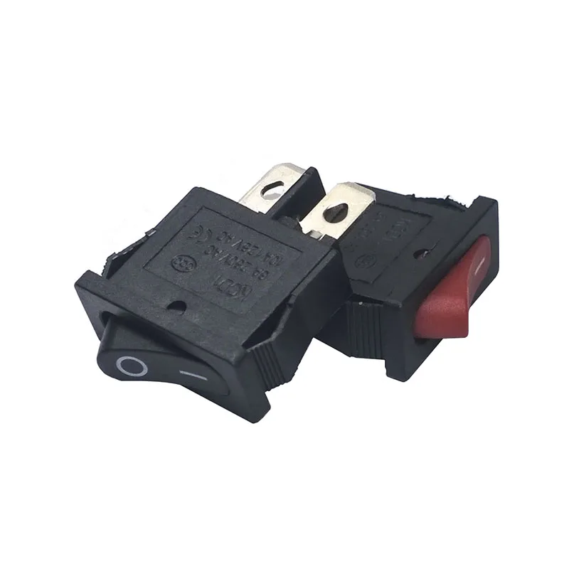 10 шт./лот KCD1 110 21*10 SPST 2 Pin 250V 6A выключатель лодки с защелкой ВКЛ./ВЫКЛ.|Выключатели| |