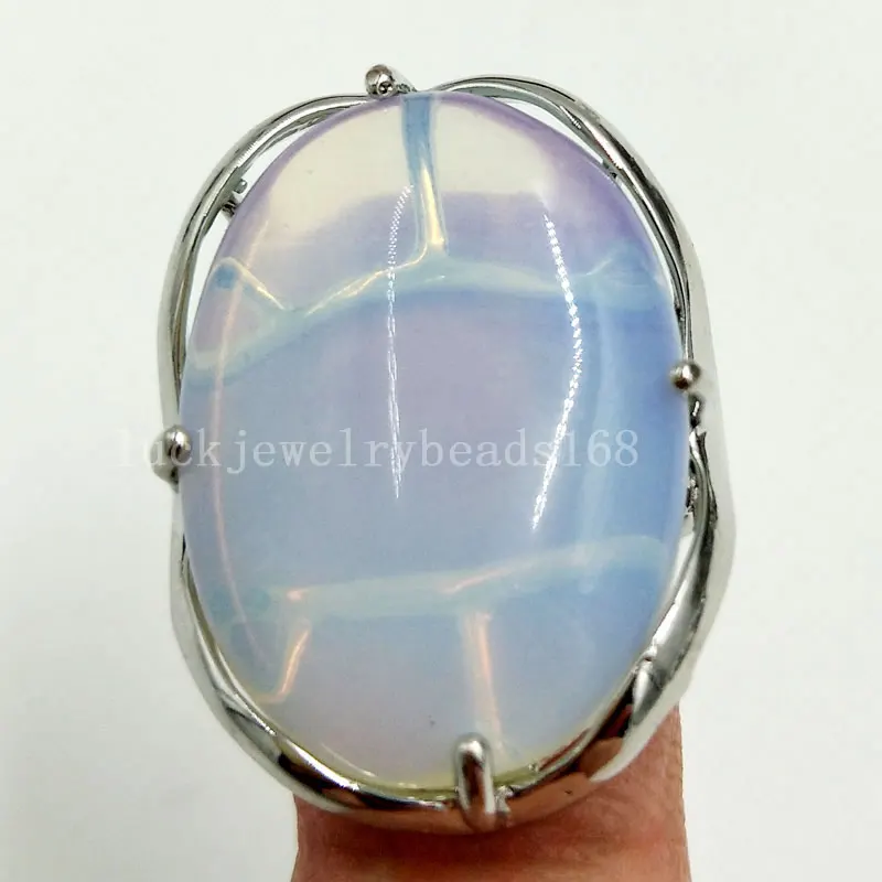 Opal C5664 Малахитовый Howlite Кристалл Unikate опал Jaspe Сердолик натуральный Лазурит кольцо из бисера 6,5~ 1" US Отрегулируйте MC3928 - Цвет основного камня: Opal C5664