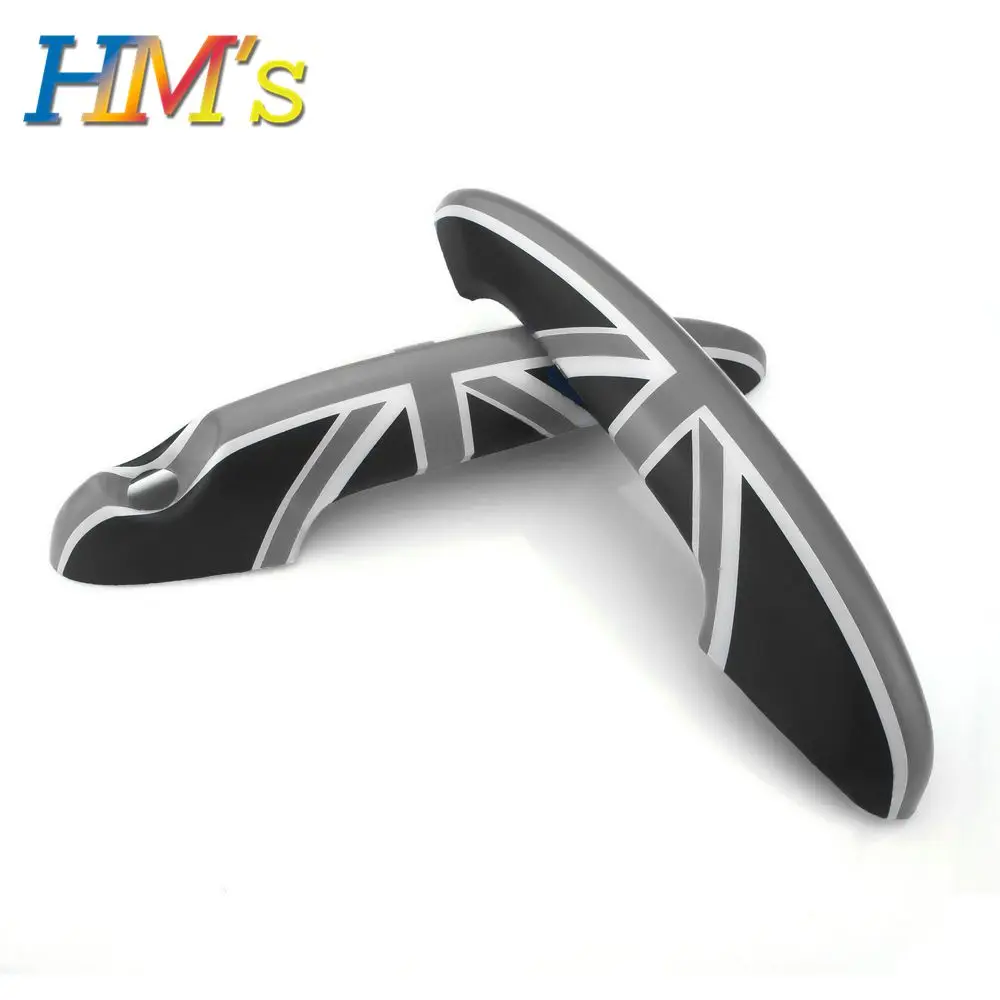 2PCS Grey Jack Наклейки для MINI Countryman Clubman, дверные ручки, наклейки для MINI Cooper R55 R56 R57 R58 R59 R60 R61, аксессуары для стайлинга автомобилей - Название цвета: 2PCS Grey Jack