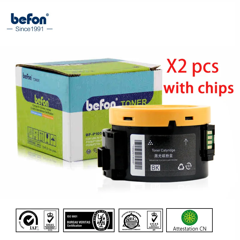 Befon 2 шт. P105B тон картридж совместимый для Xerox Phaser 3010 3040 3010B WorkCentre 3045 лазерный