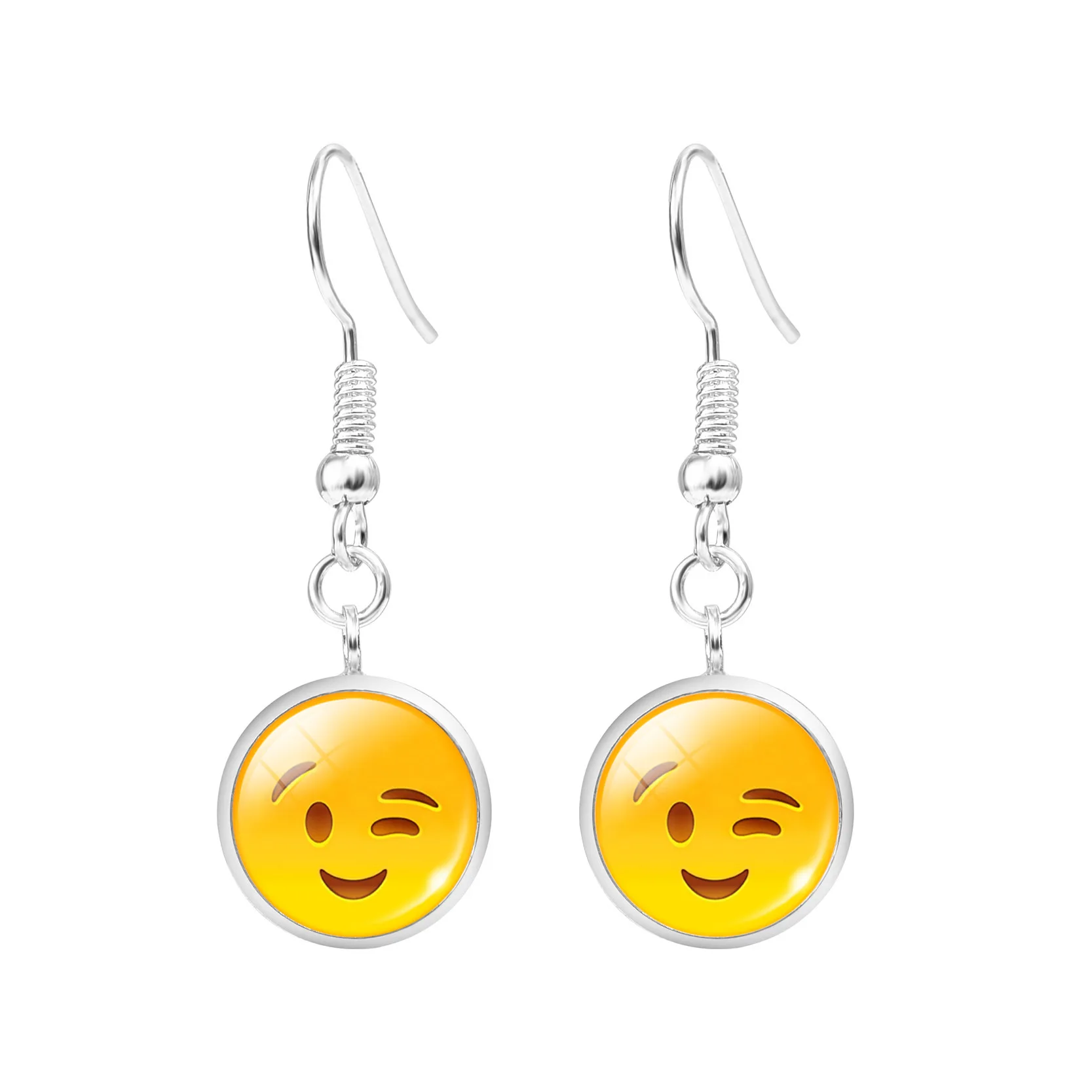 Оппа магазине новый Emoji выражение лица gems кисточкой серьги|Серьги-подвески| |