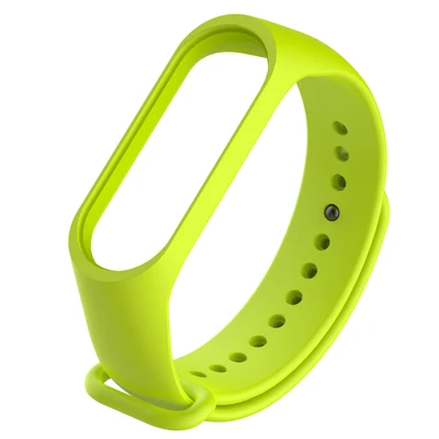Для Xiaomi mi ремешок 4 ремешок силиконовый водонепроницаемый браслет для mi Band 3 сменные аксессуары для Xiao mi band 4 браслет - Цвет: Lime