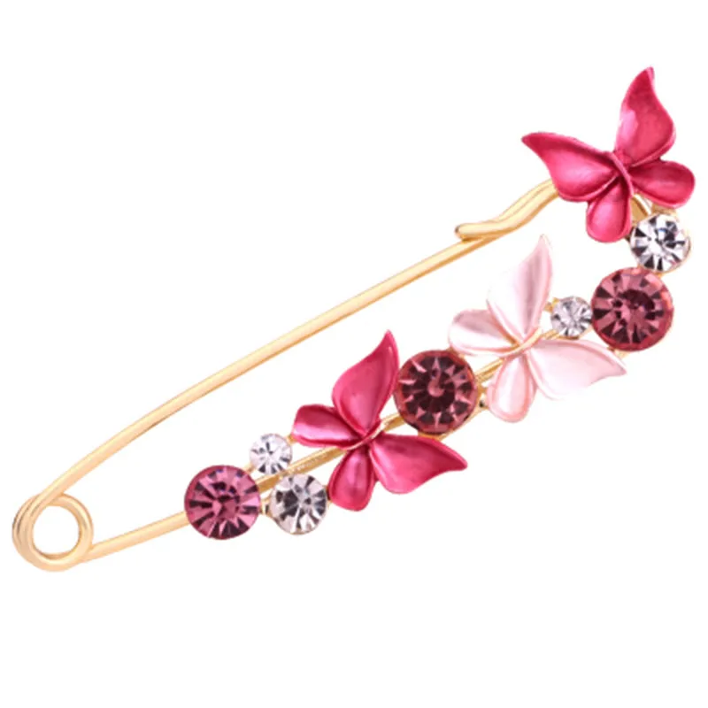 Мотков 2018 Бабочка Эмаль Лук Детская безопасность Шпильки шарф пряжки брошь