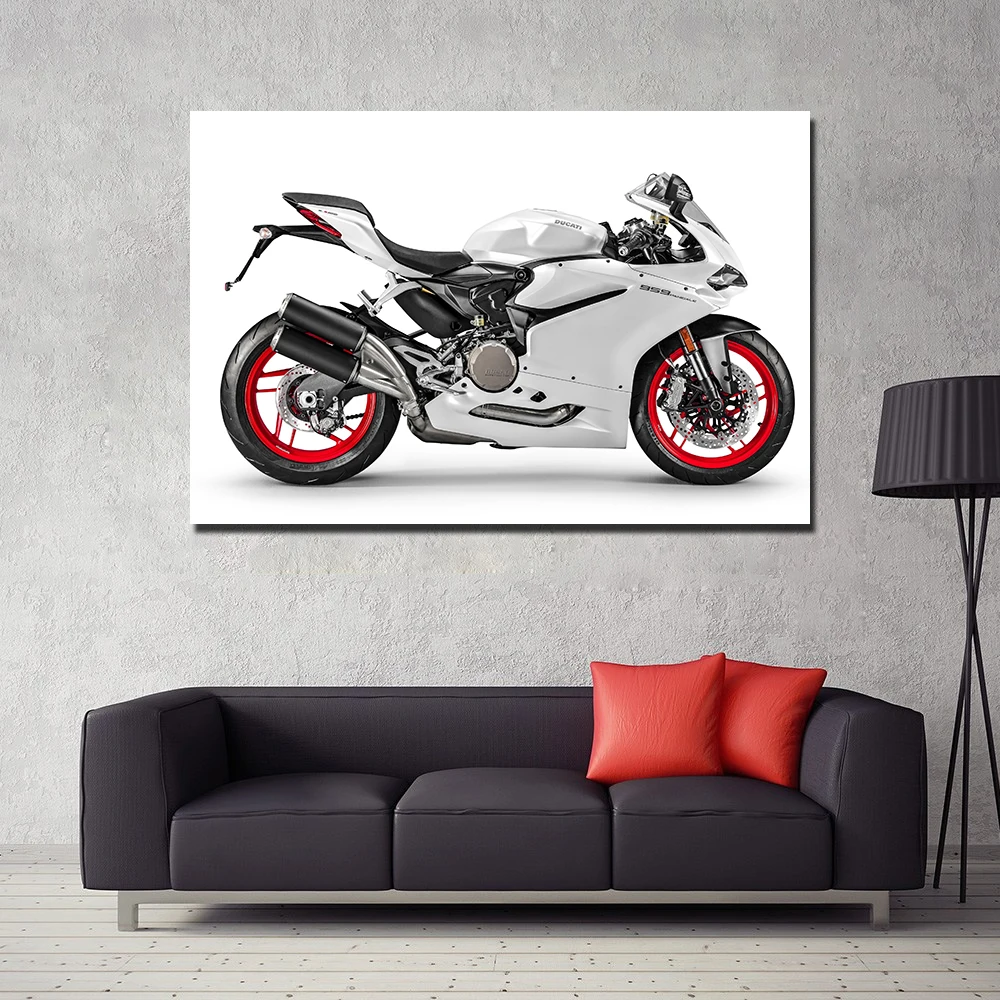 Ducati 959 Panigale супер мотоцикл HD картина холст печать сделай сам картины в рамке