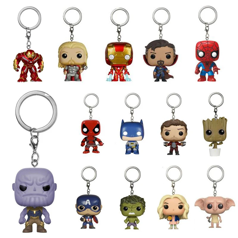 Мини Stanger вещи фигурки Eleven Demogorgon брелок игрушки брелки Ironman Deadpool | Игрушки и хобби