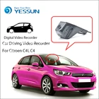 Видеорегистратор YESSUN для Citroen C4L C4, мини-видеорегистратор с Wi-Fi, Novatek 96658 FHD 1080P, видеорегистратор в оригинальном стиле