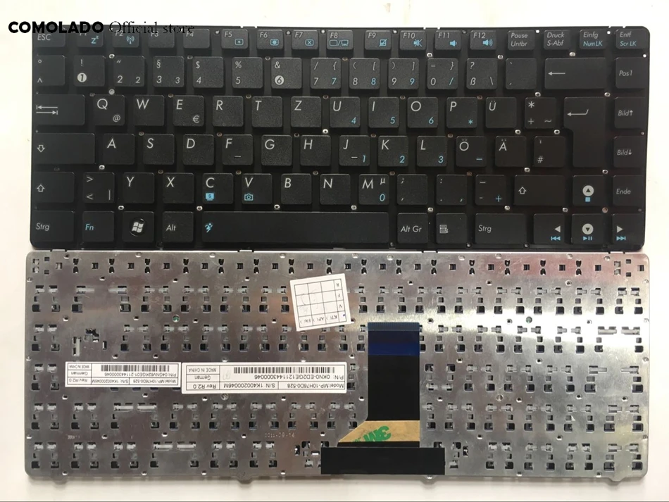 Немецкая клавиатура GR для Asus U36 U36J U36JC U36R U36S U36SD U36SG U36SD-A1 черная макет | Компьютеры и