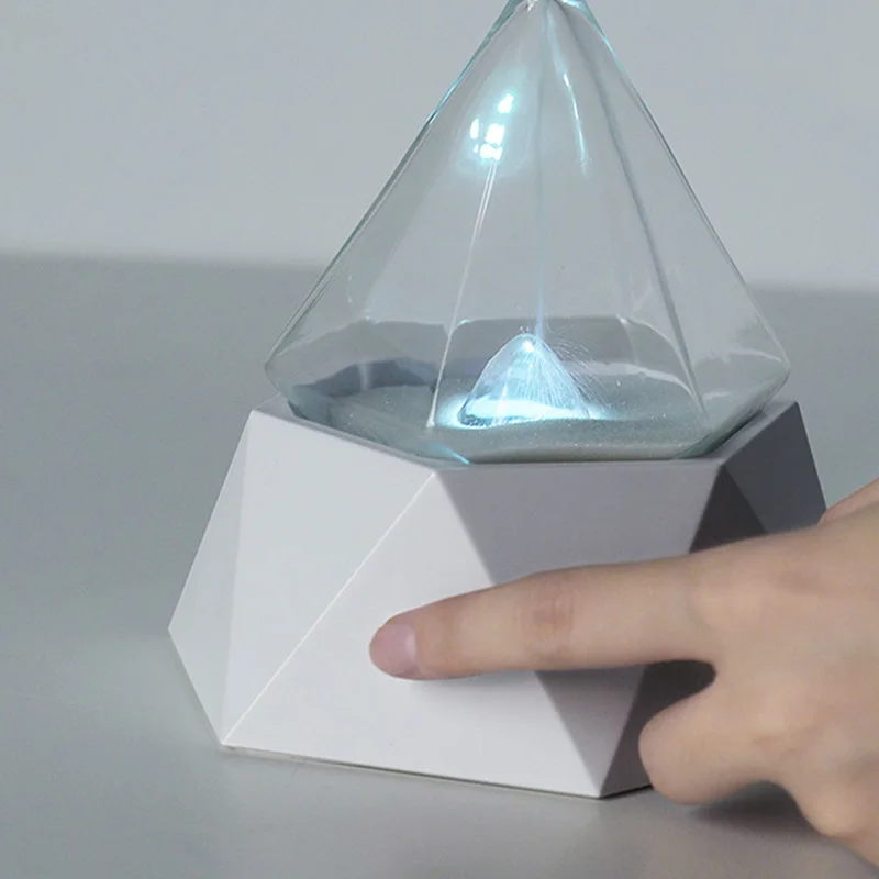 USB индукционный светодиодный ночник лампа песочные часы Настольная для