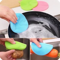 magic cleaning brushes silicone dish bowl scouring pad pot pan easy to clean wash brushes cleaner sponges dish cooking tool