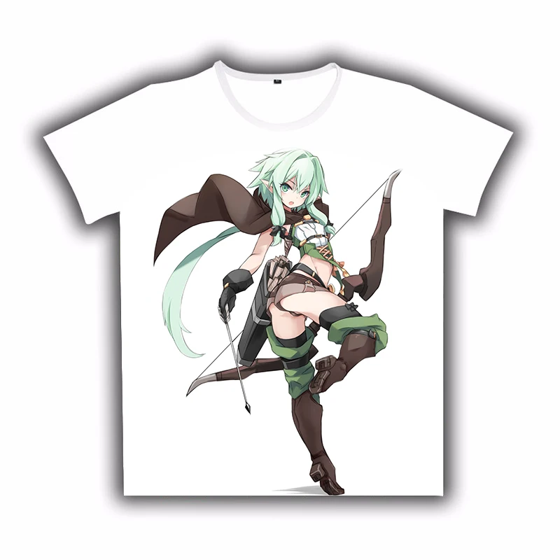 Футболка аниме Goblin Slayer Priestess High Elf Archer Sword косплей для девушки белая футболка с