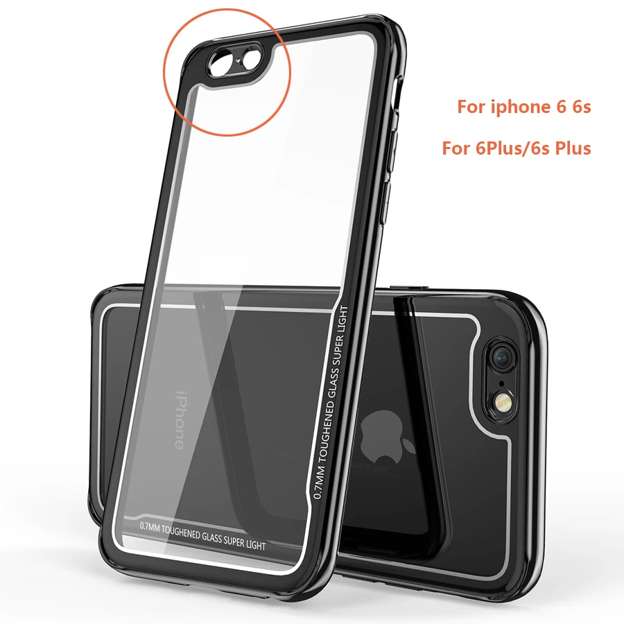 IQD защитный чехол для iPhone X, 8, 7, 6, 6S Plus, роскошное покрытие для чехла, TPU бампер, рамка, оболочка, прозрачное стекло, задняя крышка xr xs max