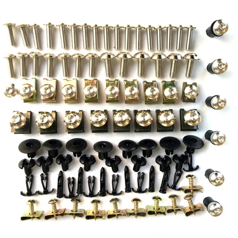 

133 piece Black/Orangge/Red/Blue/gereen/Silver COMPLETE Fairing Bolt Kit Body Screws for Suzuki GSXR 1100 1992-1998 GSXR1100