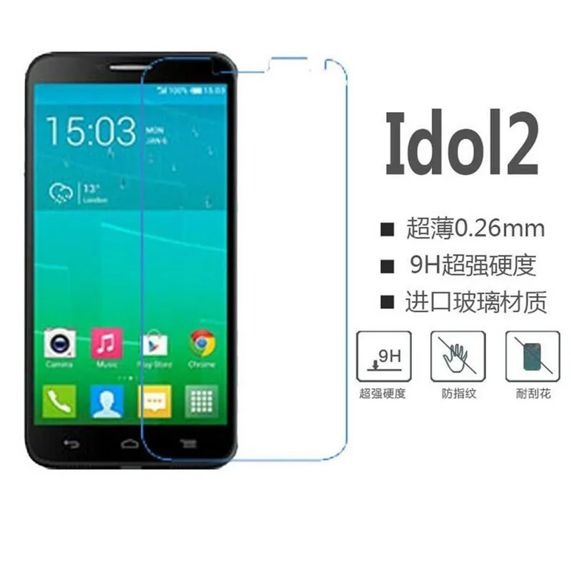 Alcatel One Touch Idol 2 закаленное стекло Защита экрана 5 9h защитная пленка на Idol2 6037 onetouch