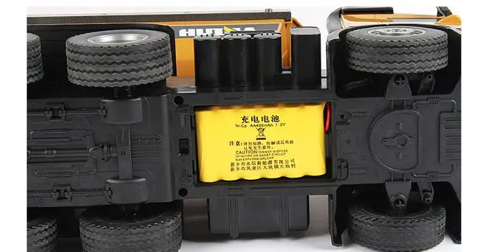 Huina 1573 RTR 2,4 GHz 10 канальный 1:14 пульт дистанционного управления RC грузовик самосвал саморазряжающийся металлический авто демонстрационный светодиодный светильник RC игрушки