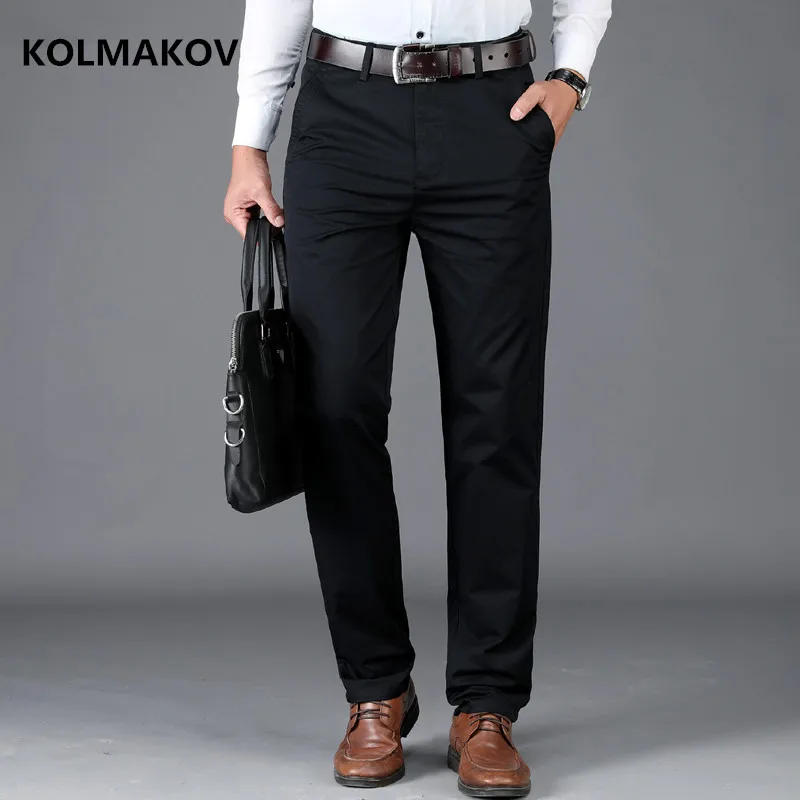 

Брюки KOLMAKOV мужские деловые повседневные, штаны Slim Fit over size d, для больших и высоких мужчин