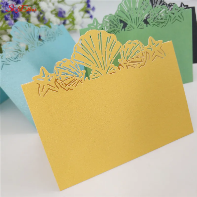 50Pcs Wedding Decorations party Place Name Cards Number Paper Seat Table Decoration Guest Card Laser Cut 12*9cm 6z | Дом и сад