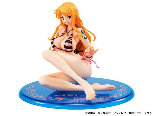 Аниме One Piece портрет пиратов сексуальная девушка фото. BB розовая 02 ПВХ экшн