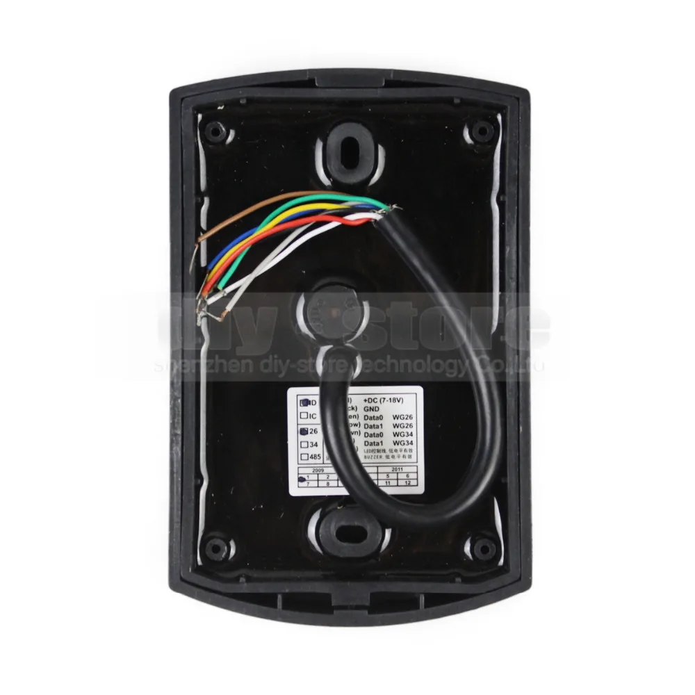 

DIYSECUR 125KHz Wiegand 26 Reader for Access Control System EM4100 Waterproof