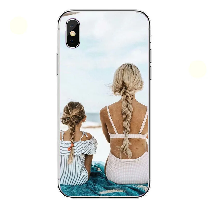 Модный черный коричневый Чехол для мамы девочки королевы 01 IPhone X XS Max XR 8 7 6 6s Plus 5 5S SE