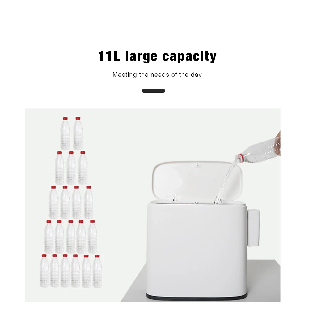 Multifunction 11L Plastic Narrow Type Trash Can Toilet Waste Bin Dustbin Trash bin Basket Garbage Bucket Bathroom Cleaning Tool