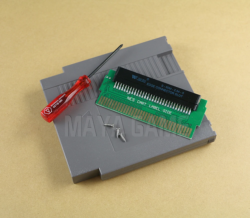 OCGAME для FC 60 булавки к NE 72 Pin NES тележка изготовления этикеток адаптер конвертер
