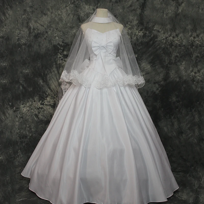 Костюм Fate Zero Saber для косплея свадебное платье Хэллоуина вечерние костюмы |