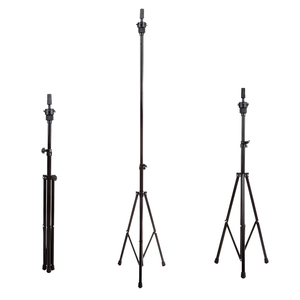 

Adjustable Wig Head Stand Tripod Holder Mannequin Tripod for Hairdressing Training
