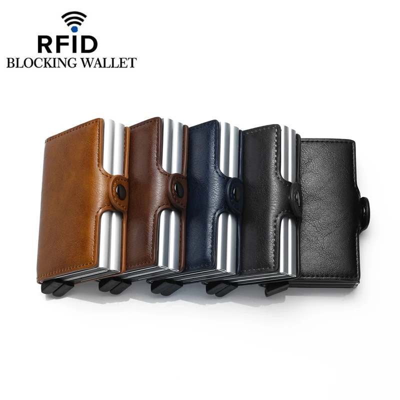 Cizicoco модный металлический держатель для кредитных карт RFID Блокировка