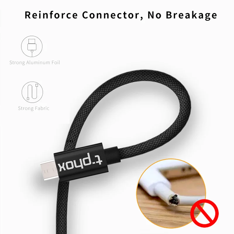 T-phox USB C к Micro кабель B Type шнур папа-папа совместимый для MacBook iMac Pro Chromebook Pixel |