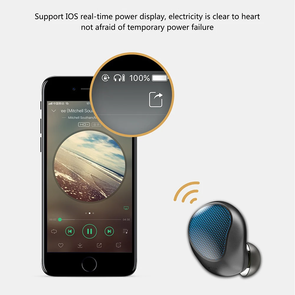Новинка 2018 наушники Bluetooth 5 0 беспроводные мини стереонаушники умное Голосовое